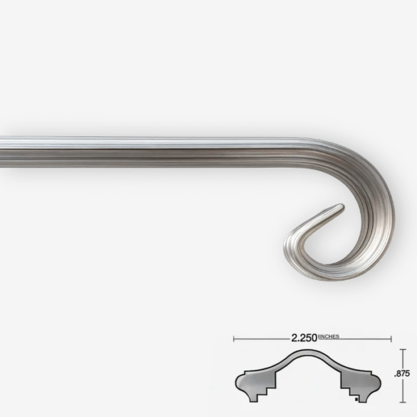 Alum Top Volute 2 1/4" W x 11 1/2"L x 5 1/2"H